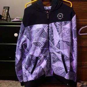 Graphic design zip up
